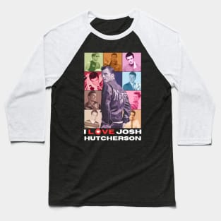 I Love Josh Hutcherson -I heart Josh Hutcherson Baseball T-Shirt